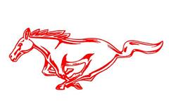 2010-2014 Mustang Running Horse Decals