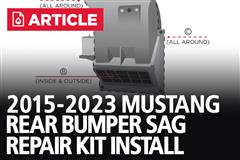 2015-2023 Mustang Rear Bumper Sag Repair Kit Installation Instructions