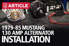 How To Remove & Install Alternator | 79-85 Mustang