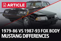 1979-86 vs 1987-93 Fox Body Mustang Differences