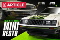 1979 Fox Body Mustang Cobra "White Snake" Refreshed with Mini Resto!