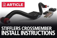 1982-93 Mustang Stifflers Tubular Transmission Crossmember Installation Instructions