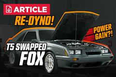 1986 Mustang GT AOD To T5 Swap Dyno Results