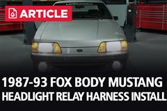 How to Install 5.0 Resto Headlight Relay Harness On A 1987-1993 Mustang