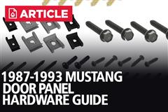 1987-93 Mustang Door Panel Hardware Install Guide