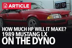 1989 Ford Mustang LX Hatch 5.0L Hits The Dyno! 