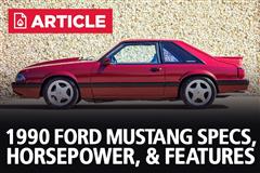 1990 Ford Mustang Specs, Horsepower, & Features