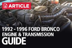 1992-1996 Bronco Engine And Transmission Options 