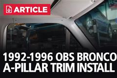 1992-1996 OBS Bronco A-Pillar Installation
