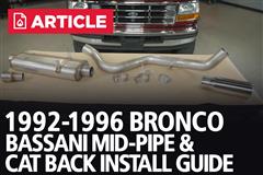 1992-1996 Bronco Bassani Mid-pipe & Cat Back Exhaust Installation Guide
