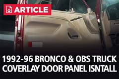 How To Install Coverlay Door Panels On A Ford OBS Truck & Bronco
