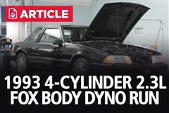 1993 2.3L Fox Body Mustang On The Dyno!