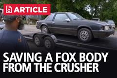 We SAVED a 1993 Fox Body Mustang from the Crusher