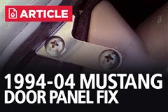 How To Fix 1994-2004 Mustang Door Panel (Support Kit Install)