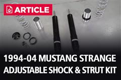 1994-2004 Mustang Strange Adjustable Front Struts & Rear Shocks