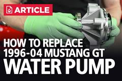 How To Replace 1996-2004 Mustang GT Water Pump