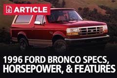 1996 Ford Bronco Specs, Horsepower, & Features