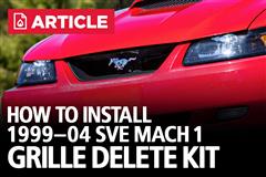 1999-2004 Ford Mustang Mach 1 Grille Delete Install 