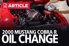 2000 Cobra R Oil Change