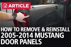 How To Remove 2005-2014 Mustang Door Panels