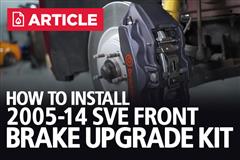 2005-2014 SVE Front Brake Upgrade Kit Installation