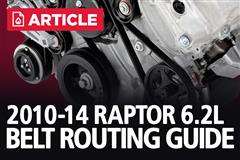 2010-2014 Ford F-150 SVT Raptor 6.2L Belt Routing Guide