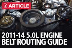 2011-2014 Mustang 5.0L Coyote Belt Routing Guide