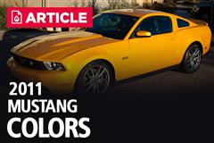 2011 Mustang Colors - Options, Photos, & Color Codes