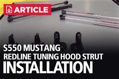 S550 Ford Mustang Redline Tuning Hood Strut Install