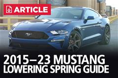 2015-2023 Mustang Lowering Spring Guide