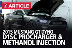 2015 S550 Mustang GT Dyno | D1SC ProCharger & Methanol Injection