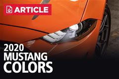 2020 Mustang Colors - Options, Photos, & Color Codes