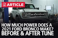 2021 Bronco Before And After Ford Performance Tune