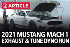 2021 Mustang Mach 1 Hits The Dyno!