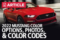 2022 Mustang Colors | 2022 Mustang Paint Codes
