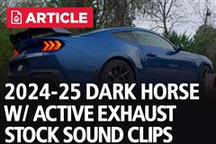 2024-2026 Mustang Dark Horse - Stock Exhaust Sound Clips