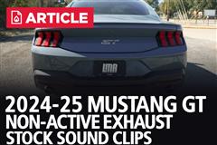 2024-25 Mustang GT Non-Active Exhaust - Stock Sound Clips