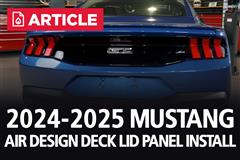2024-2026 Mustang Air Design Deck Lid Trim Panel Install