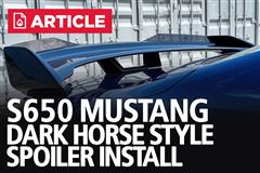 2024-26 Mustang Dark Horse Style Spoiler Install Guide