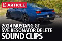 2024 Mustang GT w/ Active Exhaust & SVE Resonator Delete X-pipe - Sound Clips