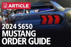 2024 S650 Ford Mustang Order Guide
