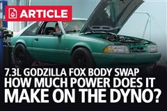 7.3L Godzilla Fox Body Dyno Results 