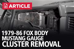 79-86 Mustang Gauge Cluster Removal | Fox Body 