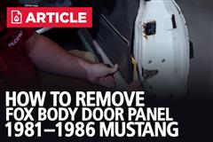 How To Remove Fox Body Door Panel | 81-86 Mustang