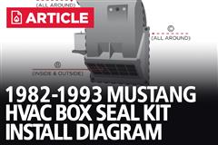 82-93 Mustang HVAC & Blend Door Seal Kit Installation Instructions