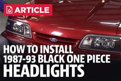 How To Install Fox Body Black One Piece Headlights (87-93)