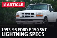 1st Gen Ford Lightning Specs | 1993-95