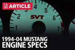 94-04 Mustang Engine Specs
