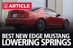 Best New Edge Mustang Lowering Springs Ranked & Reviewed