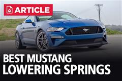 Best Mustang Lowering Springs | Ranked & Reviewed